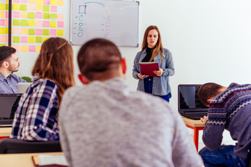 Students in classroom