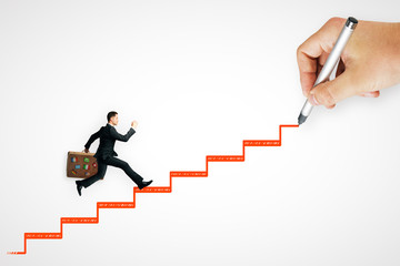 Aufkleber - Career and growth concept