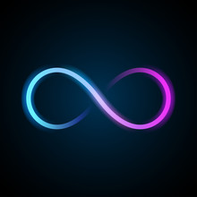 Neon Infinity Symbol
