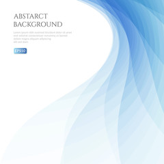 Poster - Abstract background with smooth geometric shapes. Optical illusion of image layering.