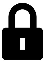 Canvas Print - Secure Lock Vector Icon.eps