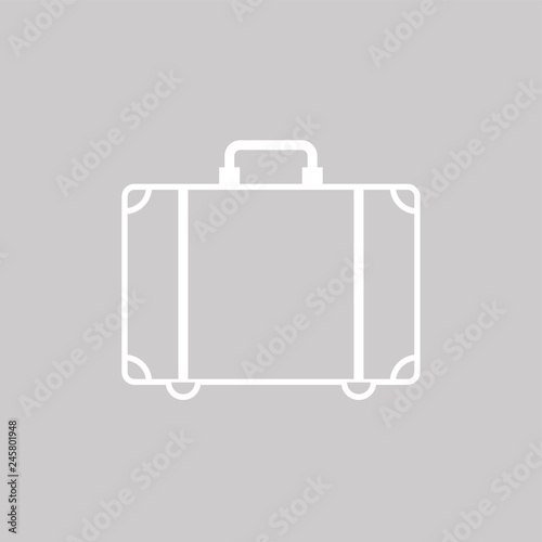 Koffer Piktogramm Symbol Icon Logo Grau Weiss Buy This Stock Vector And Explore Similar Vectors At Adobe Stock Adobe Stock