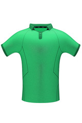 Green sports team shirt for mockup front