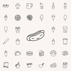 Aufkleber - hot dog icon. fast food icons universal set for web and mobile
