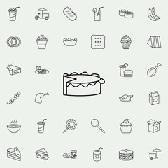 Poster - cheese icon. Fast food icons universal set for web and mobile