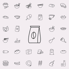 Poster - packing of coffee icon. Food icons universal set for web and mobile