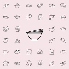 Poster - soup plate icon. Food icons universal set for web and mobile