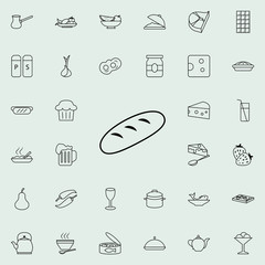 Poster - loaves of bread icon. Food icons universal set for web and mobile