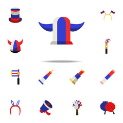 Poster - fan Viking cap icon. Russian Fan atributs icons universal set for web and mobile