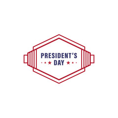 Poster - President's day 2 colored icon. Simple blue and red element illustration. President's day concept symbol design from USA election set