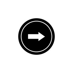 Poster - arrow, right, navigation, sign icon. Element of direction icon. Signs and symbols collection icon for websites, web design, mobile app