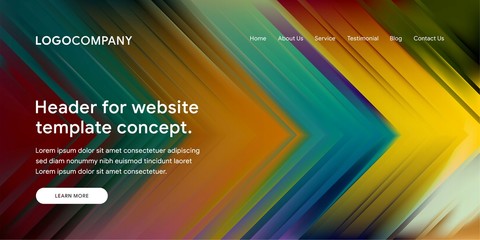 Wall Mural - Modern Abstract Style of Website Landing Page Background