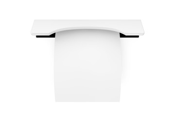 Poster - Printed Blank Shopping Paper Bill Receipt ATM Mockup. 3d Rendering