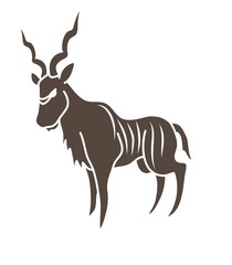 Wall Mural - Kudu cartoon graphic vector