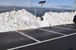 除雪した駐車場