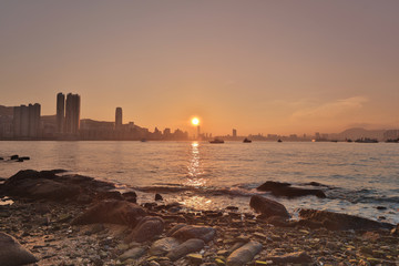 Wall Mural - the coast of Lei Yue Mun