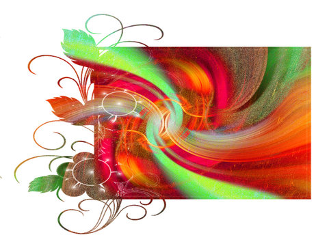 Abstract background, swirl, vibrant color 