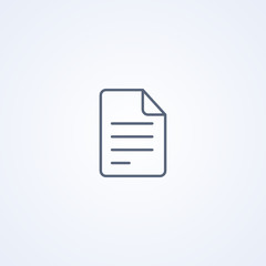 Poster - Business document, vector best gray line icon