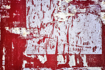 Poster - Red texture ,torn paper posters