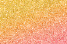 Gold Pink Glitter Texture. Vector