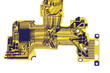 detail of flexed printed circuit