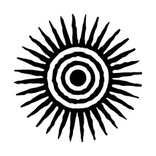 Sun Icon. Sun Symbol For Design. Vector And Illustration Print.