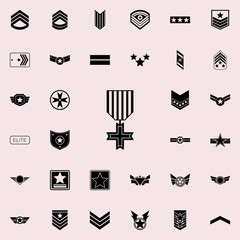 Poster - military cross icon. Army icons universal set for web and mobile