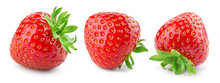 Strawberry. Fresh Berry Isolated On White Background. Collection.