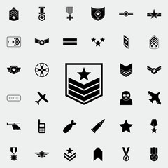 Aufkleber - military badge on the sleeve icon. Army icons universal set for web and mobile
