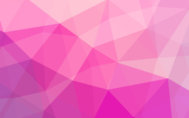 Aufkleber - Pink geometric background with low poly triangle shapes design