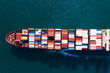© SASITHORN - Ship of Business Logistics Cargo concept and the map global partner connection of Container Cargo freight ship for Import Export ,which The logistic and transportation of International by the open sea