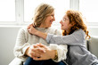 © Louis-Paul Photo - mother and daughter having good time in the living room