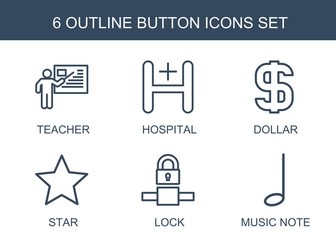 Sticker - 6 button icons