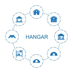 Poster - 8 hangar icons