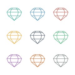 Poster - gem icon white background