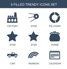 Poster - trendy icons