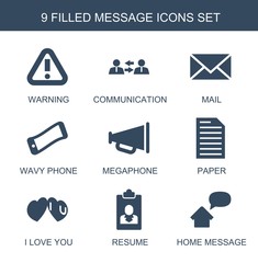 Poster - message icons