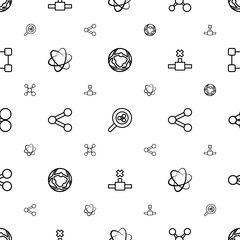 Poster - share icons pattern seamless white background