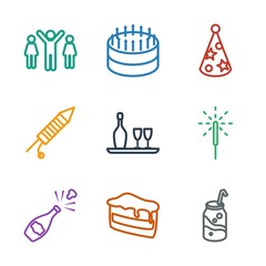 Sticker - celebrate icons