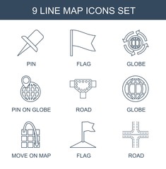 Sticker - 9 map icons