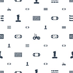 Poster - console icons pattern seamless white background