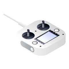Poster - Drone radio remote control icon. Isometric of drone radio remote control vector icon for web design isolated on white background