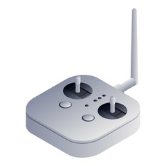 Poster - Drone remote controller icon. Isometric of drone remote controller vector icon for web design isolated on white background