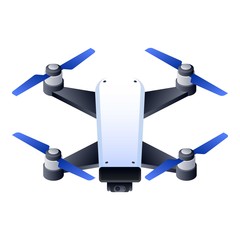 Poster - Premium drone icon. Isometric of premium drone vector icon for web design isolated on white background