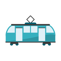 Sticker - Train on rails sideview isolated