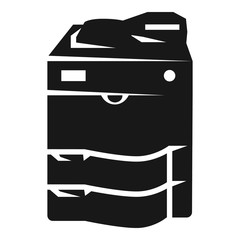 Poster - Copy machine icon. Simple illustration of copy machine vector icon for web design isolated on white background