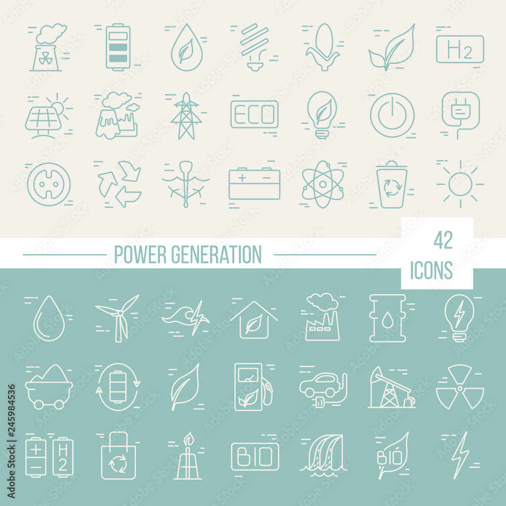Vector icon set Stock Vector | Adobe Stock