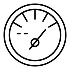 Poster - Fuel full tachometer icon. Outline fuel full tachometer vector icon for web design isolated on white background