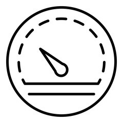 Poster - Performance speedometer icon. Outline performance speedometer vector icon for web design isolated on white background