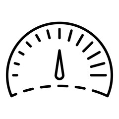 Poster - Control speedometer icon. Outline control speedometer vector icon for web design isolated on white background